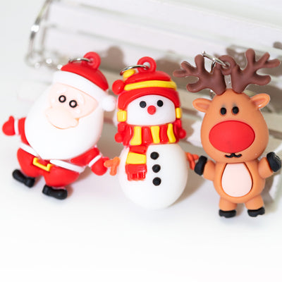 Llavero Navideño con Diseño Festivo - Papá Noel, Reno y Árbol - Image 19