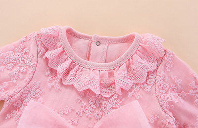 Vestido Princesa de Manga Larga para Bebé con Tiara - Image 19