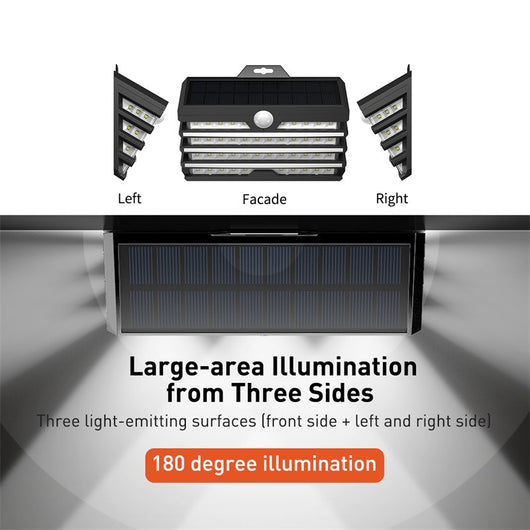 Lámpara Solar de Pared con Sensor de Movimiento - Iluminación Exterior Impermeable - Image 3