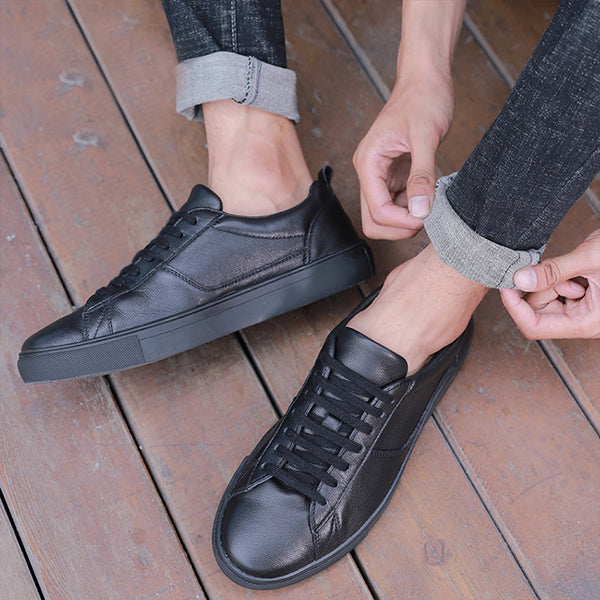 Zapatillas de Cuero Blancas para Hombre Estilo Oversized