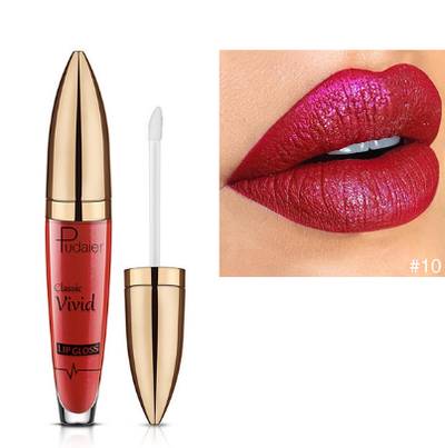 Brillo Labial Perlado Mate Pudaier - Larga Duración sin Transferencia - Image 10