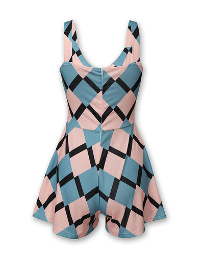 Culotte de Corte Geométrico con Contraste - Image 3
