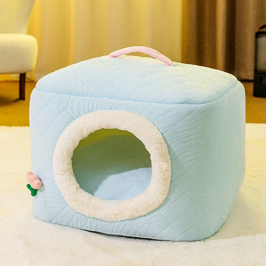 Casa para Mascotas Four Seasons: Cómoda, Desmontable y Lavable