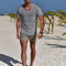 Playera Clásica de Cuello Redondo con Bolsillo para Hombre - Colección Verano