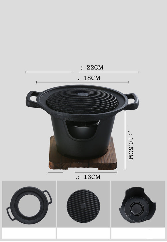 Parrilla Antiadherente Compacta para Interiores