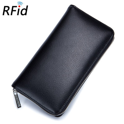 Billetera Larga de Cuero Genuino para Hombre con Protección RFID y 36 Compartimentos - Image 12