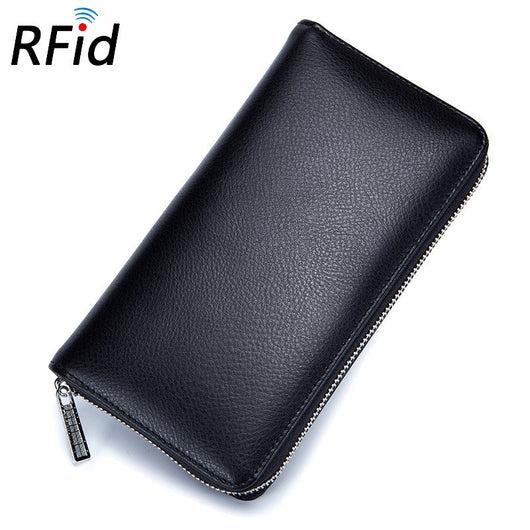 Billetera Larga de Cuero Genuino para Hombre con Protección RFID y 36 Compartimentos - Image 12