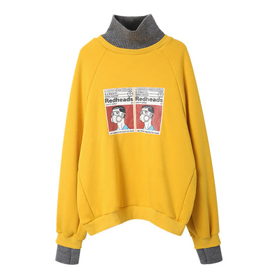 Suéter Acolchado de Terciopelo con Estampado Cartoon para Mujer - Image 5