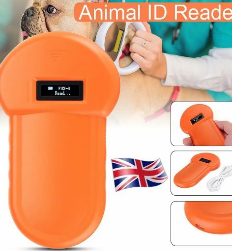 Lector de Microchip para Mascotas 134.2kHz - Scanner de Identificación Animal