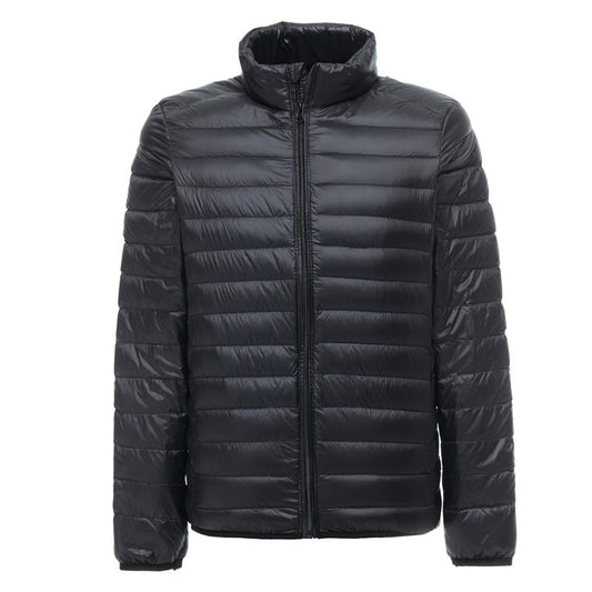 Chaqueta Acolchada de Plumón Ligera para Hombre Talla Grande