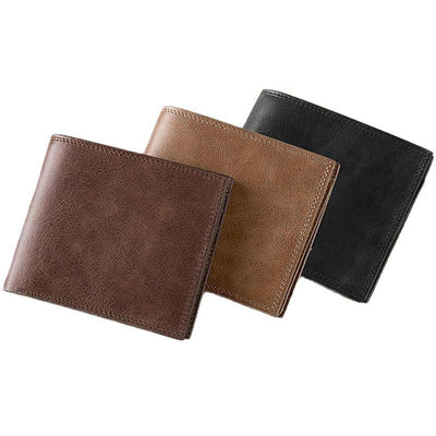 Billetera Corta de Cuero Auténtico para Hombre con Acabado Táctil - Image 9