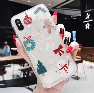 Funda Móvil Apple Copos de Nieve Arena Navidad - Image 11