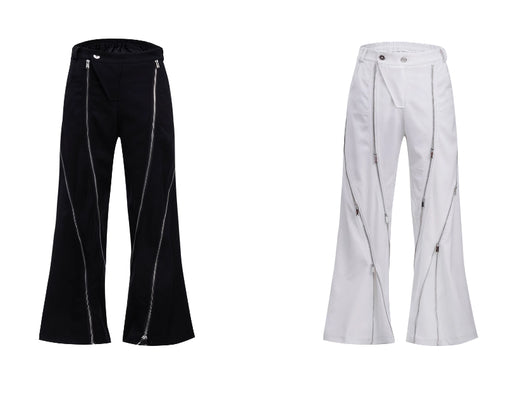 Pantalón de Traje con Diseño de Cierre Deconstruido y Micro-Tirador - Image 6