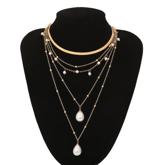 Collar de Perlas Multicapa