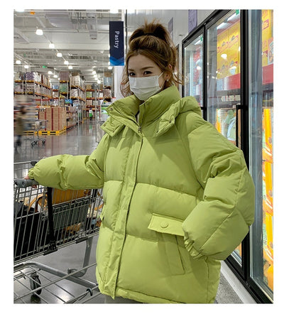Chaqueta Corta de Plumón Blanco para Mujer - Abrigo Elegante de Invierno - Image 33