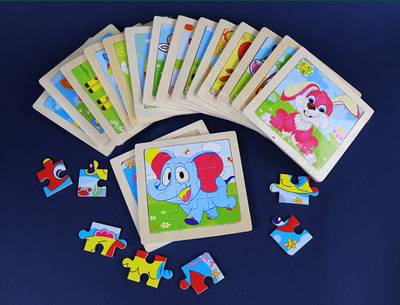 Puzzle de Madera 3D Animales Infantil 9 Piezas con Diseño de Dibujos Animados - Image 43