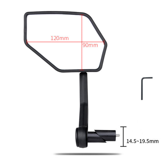Espejo Retráctil para Bicicleta de Gran Angular HD