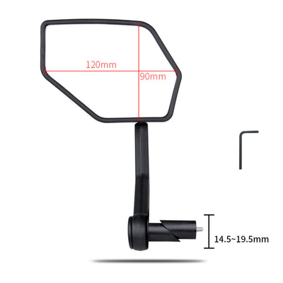 Espejo Retráctil para Bicicleta de Gran Angular HD