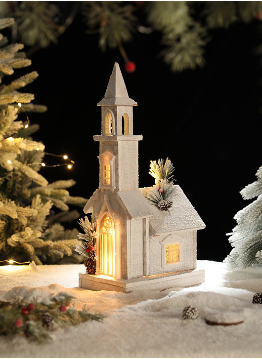 Casa de Nieve Luminosa Castelet - Regalo Creativo Navideño - Image 16