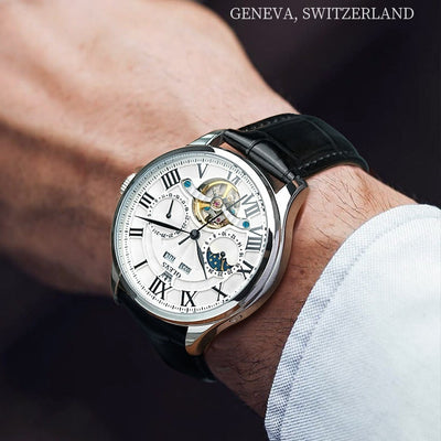 Reloj Automático Calendario Doble Elegancia Empresarial para Hombre - Image 6