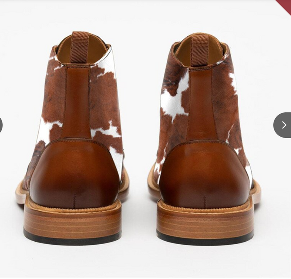Botas Martin Cordones Delanteros Tacón Bajo Primavera Hombre