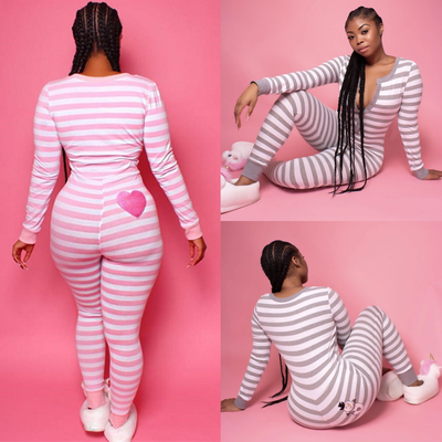Jumpsuit de Rayas Estampado