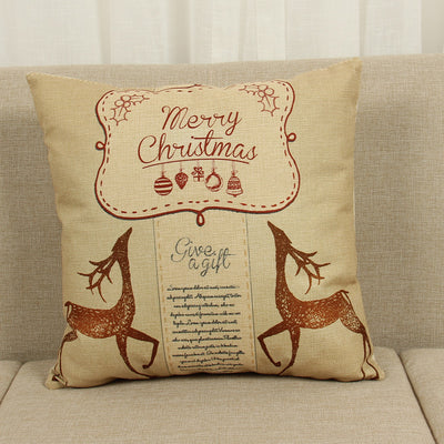 Funda de Almohada Navideña con Diseño de Alce - Image 19