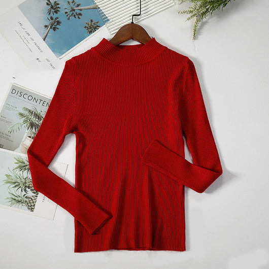Suéter Cuello Alto Otoño Mujer - Pullover Elegante - Image 12