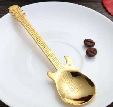Juego de Cucharas Guitarra Acero Inoxidable para Café, Postre y Té - Image 13