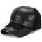 Gorra de Béisbol en Cuero PU Acolchada y Térmica para Hombre