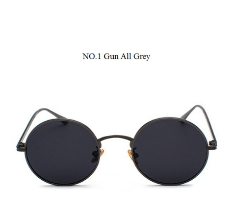 Gafas de Sol Marco Metálico Circular Estilo Punk