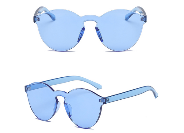 Gafas de Sol Transparentes Arcoíris sin Marco - Estilo Candy Europeo