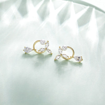Aretes de Perla y Flor - Elegancia Atemporal - Image 8