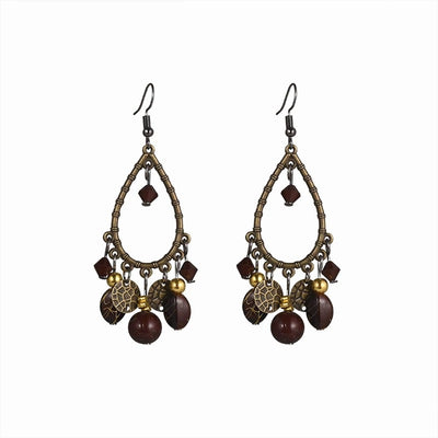 Aretes Retro Chinos de Gotas Huecas - Diseño Elegante - Image 5