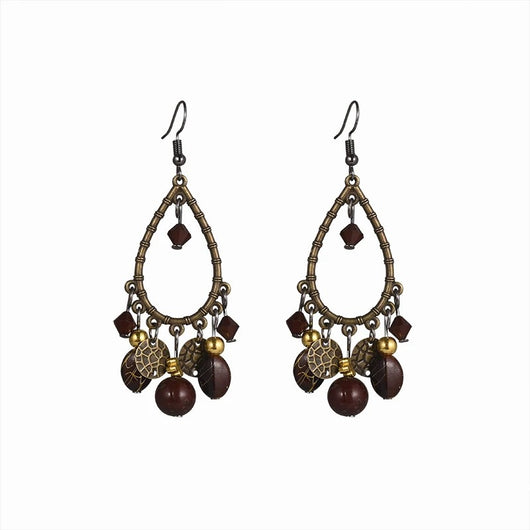 Aretes Retro Chinos de Gotas Huecas - Diseño Elegante - Image 5