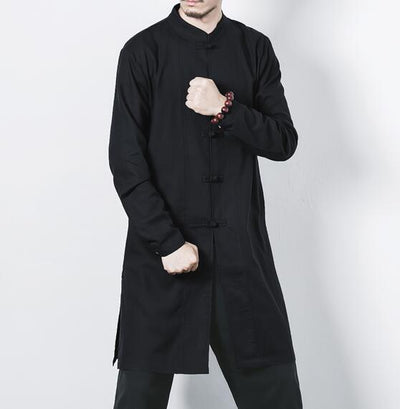 Chaqueta de Botones Lino y Algodón para Hombre - Image 12