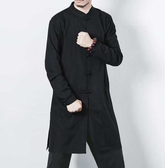 Chaqueta de Botones Lino y Algodón para Hombre - Image 12
