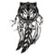 Tatuaje Temporal Cabeza de Lobo Negro - Adhesivo Dreamcatcher
