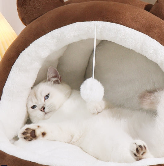 Cama Nido para Gatos Cerrada Cuatro Estaciones - Calidez Todo el Año - Image 11