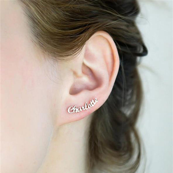 Aretes Personalizados con Iniciales - Regalo Perfecto con Nombre Grabado