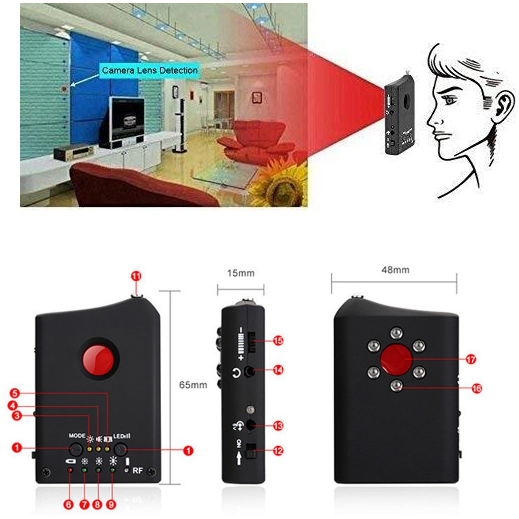 Detector de Señales de Cámaras Ocultas Anti-Espionaje - Image 4