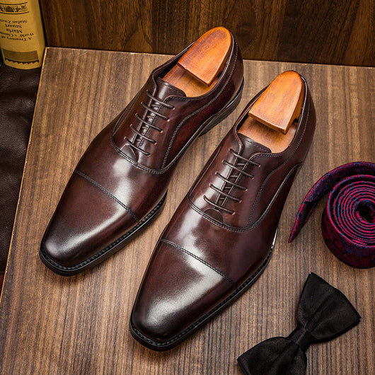 Zapatos Oxford de Cuero para Hombre - Elegancia Empresarial - Image 3