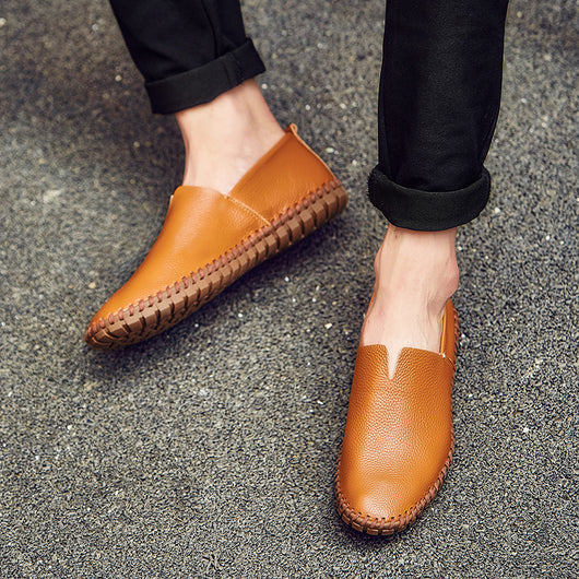 Zapatos de Cuero para Conducir - Mocasines Cómodos Hombre Talla Grande - Image 9