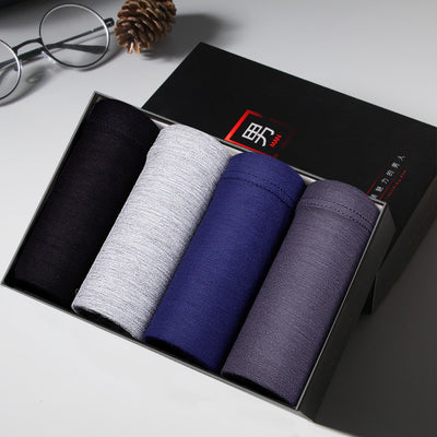 Pack 4 Boxers Modal Hombre Sin Marcas Ice Silk - Comodidad Premium - Image 2