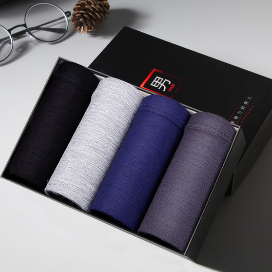 Pack 4 Boxers Modal Hombre Sin Marcas Ice Silk - Comodidad Premium - Image 2