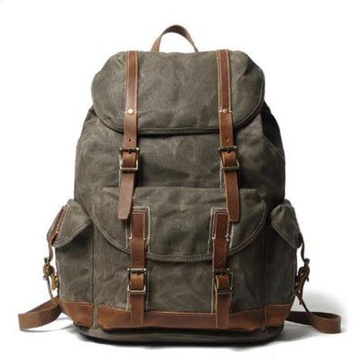 Mochila de Lona Resistente para Viajes y Montaña - Unisex - Image 13