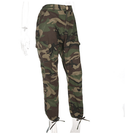 Overol Cargo Mujer con Diseño Camuflaje y Cierre Funcional - Image 4