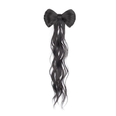 Peluca Larga con Trenza y Moño - Peinado Versátil de Cabello Sintético - Image 4