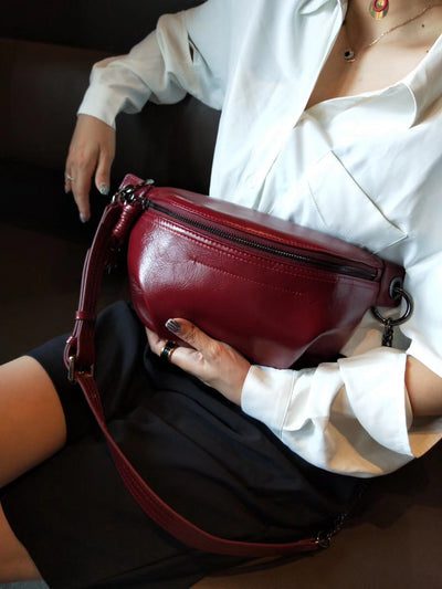 Bolso Bandolera de Cuero Genuino con Correa Ancha Ajustable - Image 27