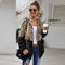 Abrigo con Parches de Leopardo